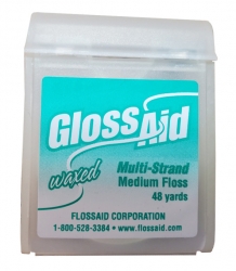 GLOSSAid Multi-Strand Medium Waxed Dental Floss - GlossAid_Floss